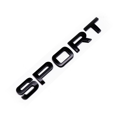 Автологотип шильдик емблема напис Land Rover Sport L320 чорний глянець 180мм