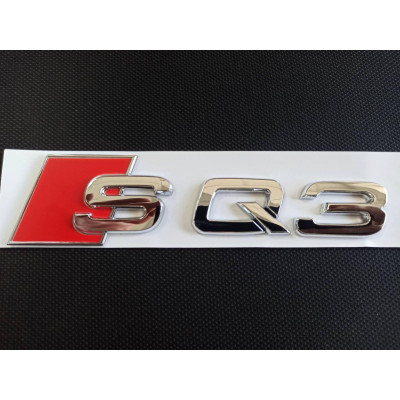 Автологотип шильдик емблема Audi SQ3 хром на кришку багажника