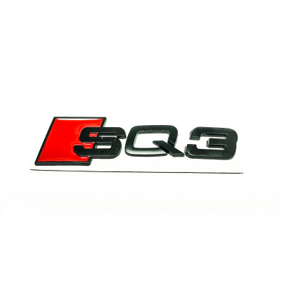 Автологотип шильдик эмблема надпись Audi SQ3 Tuning Exclusive Black Edition на крышку багажника Emblems 169528