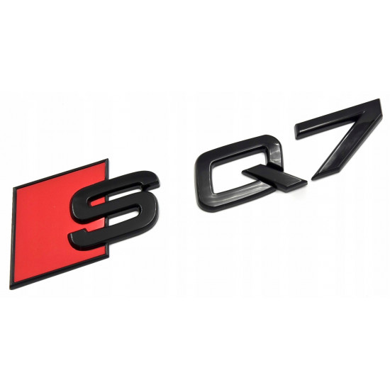 Автологотип шильдик эмблема надпись Audi SQ7 Tuning Exclusive Black Edition на крышку багажника