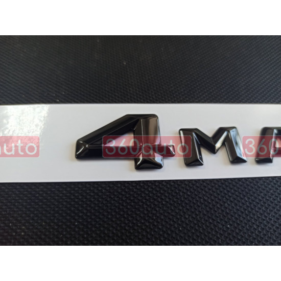 Автологотип шильдик эмблема надпись Mercedes 4MATIC черные 2 Emblems 169534