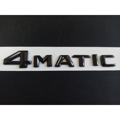 Автологотип шильдик эмблема надпись Mercedes 4MATIC черные 2 Emblems 169534