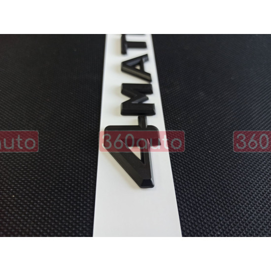 Автологотип шильдик емблема напис Mercedes 4MATIC чорний мат 2 Emblems169540