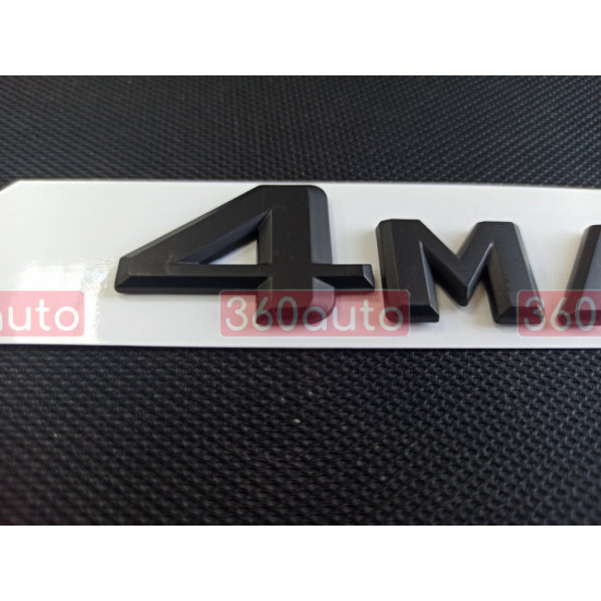 Автологотип шильдик эмблема надпись Mercedes 4MATIC черный мат 2 Emblems 169540