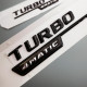 Автологотип шильдик эмблема надпись Mercedes Turbo 4Matic черный комплект 2шт