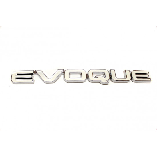 Автологотип логотип надпись Range Rover Evoque белая на крышку багажника