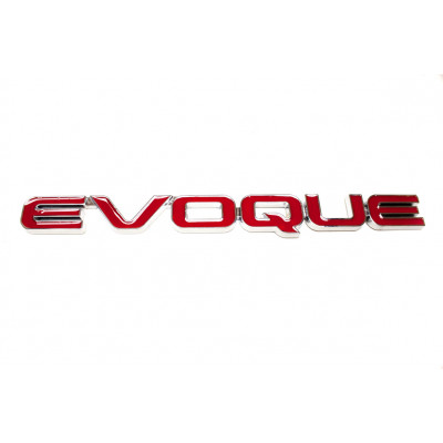 Автологотип логотип надпись Range Rover Evoque красная на крышку багажника
