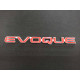 Автологотип логотип напис Range Rover Evoque червоний на кришку багажника