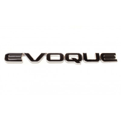 Автологотип логотип надпись Range Rover Evoque черный хром на крышку багажника