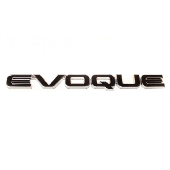 Автологотип логотип надпись Range Rover Evoque черный хром на крышку багажника