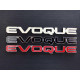 Автологотип емблема напис Range Rover Evoque чорний хром на кришку багажника