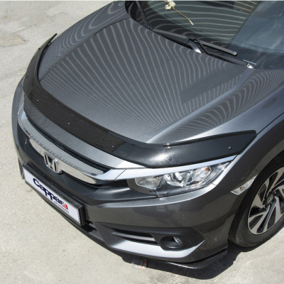 Дефлектор на капот Honda Civic 2016- Sedan | Мухобойка EuroCap 3024k021