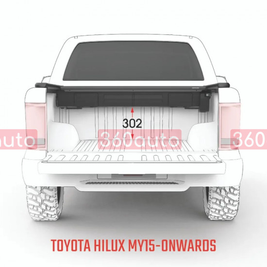 Ролет в кузов для Toyota Hilux 2015- с электроприводом EGR RollTrac RTE-HILUX-15