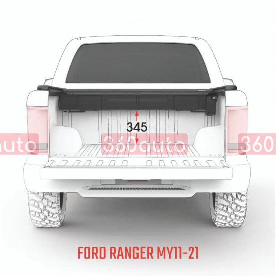 Электрический ролет в кузов на Ford Ranger 2011- LIMITED/XLT RollTrac EGR