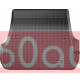 Коврик в багажник для Toyota Land Cruiser 200 2008-2021 черный 5 мест WeatherTech 401183