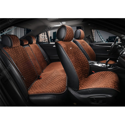 Автонакидки коричневые, комплект Elegant Palermo Maxi EL 700 105