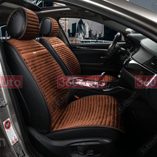 Автонакидки коричневые, комплект Elegant Napoli Maxi EL 700 115