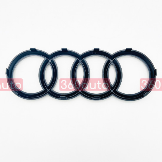 Автологотип емблема чорні кільця Audi A8 2014-2018 D4 Black Edition в решітку радіатора 4K5853602