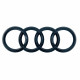 Автологотип емблема чорні кільця Audi Q2 2017- Black Edition на кришку багажника 8K5853302