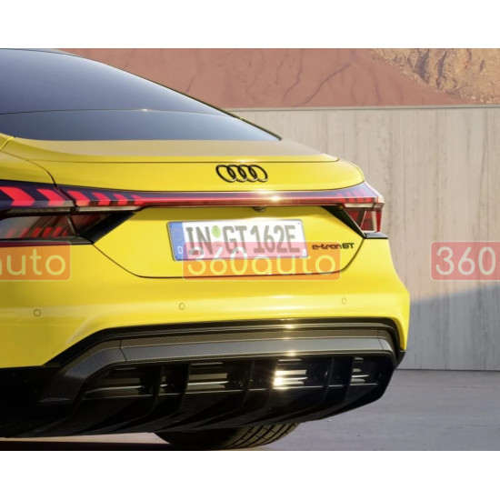 Автологотип емблема чорні кільця Audi e-tron GT 2020- Black Edition на кришку багажника 4J3071802