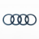 Автологотип емблема чорні кільця Audi Q5 2017-2021 Black Edition в решітку радіатора