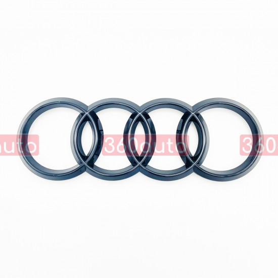 Автологотип емблема чорні кільця Audi Q7 2011-2015 Black Edition в радіаторні грати 4h0853605b2zz