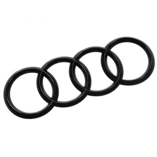 Автологотип черная эмблема Audi A4, S4, RS4 B9 2015- Black Edition на кришку багажника 8W0071802