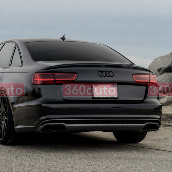 Автологотип черная эмблема Audi A6 C7 2011-2018 Black Edition на кришку багажника 80A853742AT94