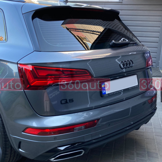 Автологотип черная эмблема Audi Q5 2017- Black Edition на кришку багажника 80A071802