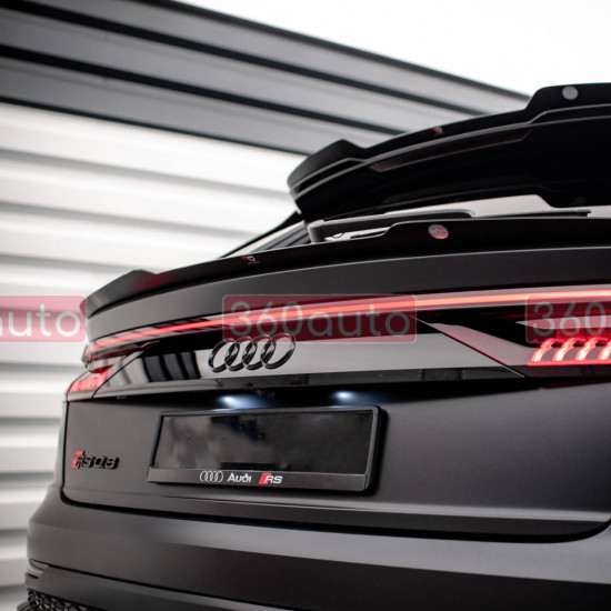 Автологотип емблема чорні кільця Audi Q8 2018- Black Edition на кришку багажника 4M8071802