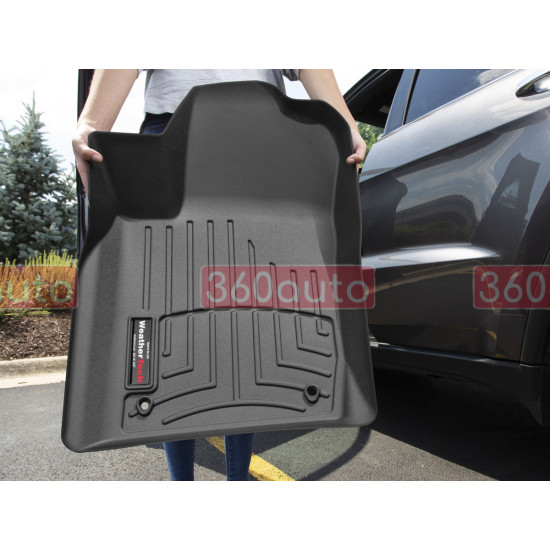 3D коврики для Toyota Highlander 2020- черные 3й ряд WeatherTech 4416093