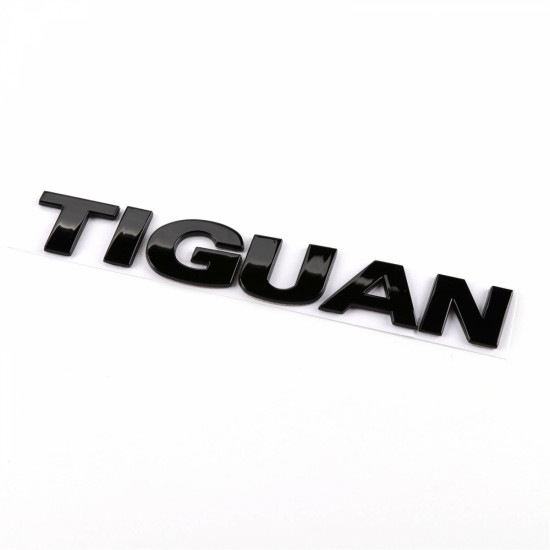 Автологотип шильдик эмблема надпись Volkswagen Tiguan черная на багажник Emblems 170065