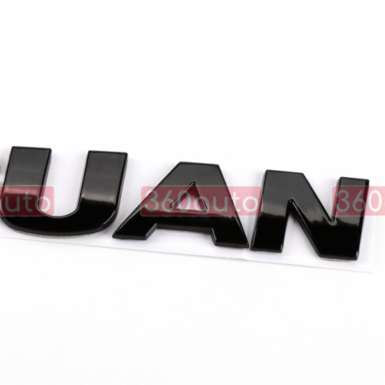 Автологотип шильдик емблема напис VW Volkswagen Tiguan чорний на кришку багажника Emblems170065