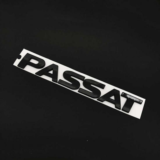 Автологотип шильдик эмблема надпись Volkswagen Passat черная на багажник Emblems 170072