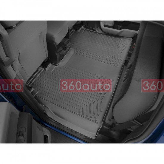 3D коврики для Ford F-150 2014-2020, 2021- SuperCrew черные задние Bench Seating WeatherTech HP 446974IM