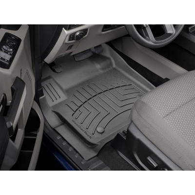 3D килимки для Ford F-250, F-350, F-450, F-550 2015- чорні передні WeatherTech HP 4410121IM