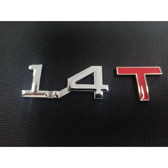 Автологотип шильдик эмблема надпись 1.4 Turbo на крышку багажника Emblems 170214