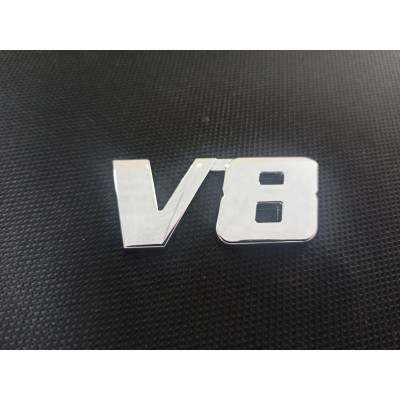 Автологотип шильдик эмблема надпись V8 на крышку багажника Emblems 170219