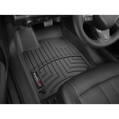 3D килимки для Chrysler 200 2015- чорні передні WeatherTech 446891