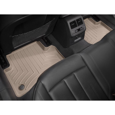 3D килимки для Audi A4 B9, A5 2016- бежеві задні WeatherTech 459072