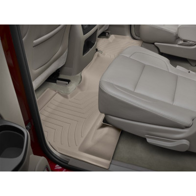 3D килимки для Land Rover Discovery Sport 2020- бежеві задні WeatherTech 4515892
