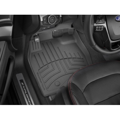 3D коврики для Ford Explorer 2017-2019 черные передние WeatherTech HP 449811IM