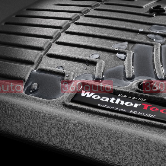 3D коврики для Mercedes GLB-Class X247 2020- черные задние WeatherTech 4415932