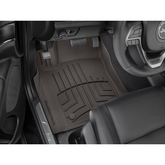 3D килимки для Jeep Grand Cherokee, Dodge Durango 2016- USA какао передні WeatherTech HP 479301IM