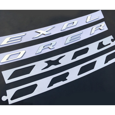 Автологотип шильдик емблема напис Ford Explorer на капот хром Emblems170583