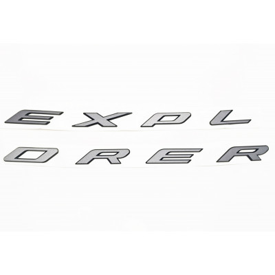 Автологотип шильдик эмблема надпись Ford Explorer на капот графит