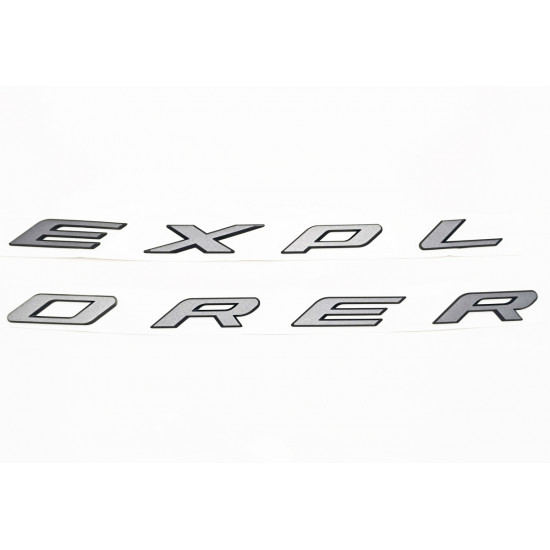 Автологотип шильдик эмблема надпись Ford Explorer на капот графит