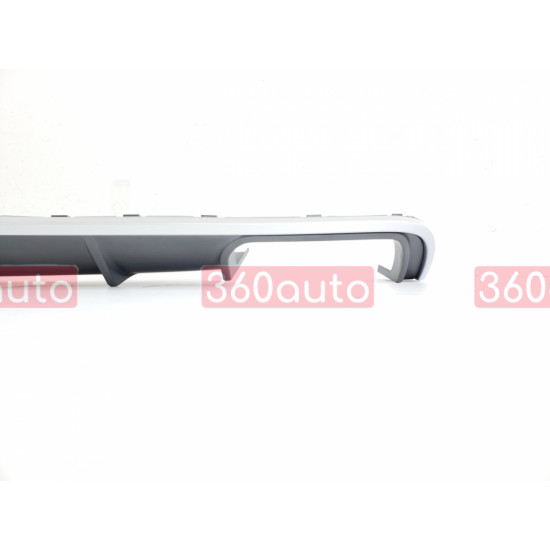 Диффузор заднего бампера на Audi A4 2015-2019 в стиле S-Line