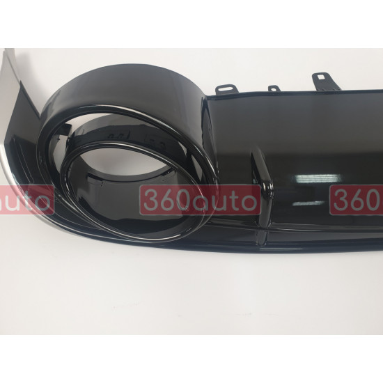 Диффузор заднего бампера на Audi А6 С7 2014-2018 в стиле RS