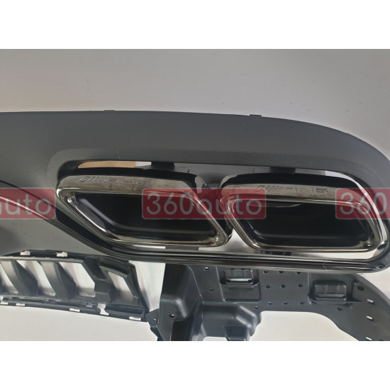 Диффузор заднего бампера на Mercedes C-class Coupe W205 2014-2018 AMG